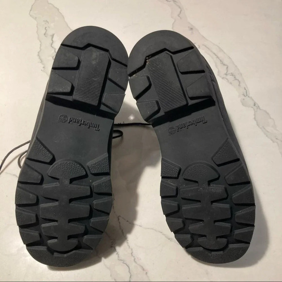 TIMBERLAND Sz Suede Lace Up Combat Moto Style Boots - Picture 9 of 13